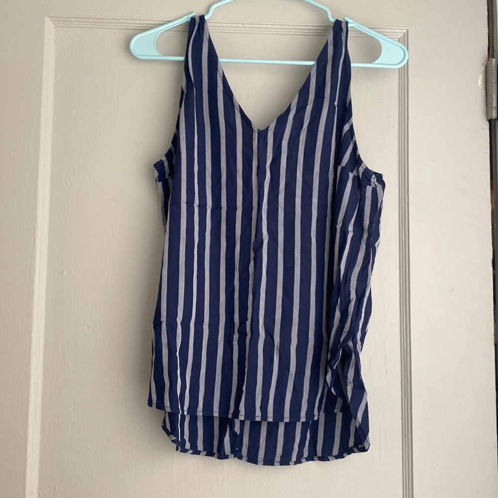 Old Navy V-neck, striped tank blouse